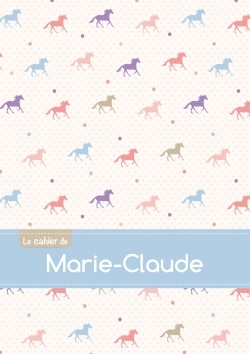 Picture of CAHIER MARIE CLAUDE BLANC,96P,A5 CHEVAUX