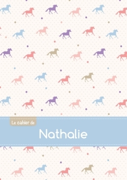 Image de CAHIER NATHALIE PTSCX,96P,A5 CHEVAUX