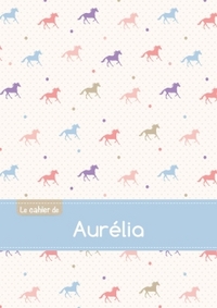 Picture of Le cahier d'Aurélia - Petits carreaux, 96p, A5 - Chevaux