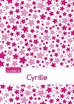 Picture of Le cahier de Cyrille - Blanc, 96p, A5 - Constellation Rose