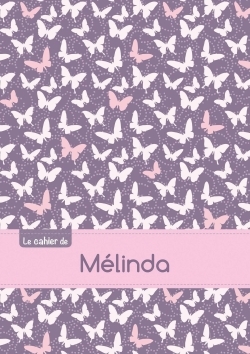 Picture of CAHIER MELINDA BLANC,96P,A5 PAPILLONSMAUVE