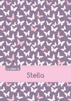 Picture of CAHIER STELLA BLANC,96P,A5 PAPILLONSMAUVE
