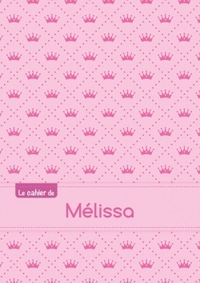 Image de CAHIER MELISSA BLANC,96P,A5 PRINCESSE