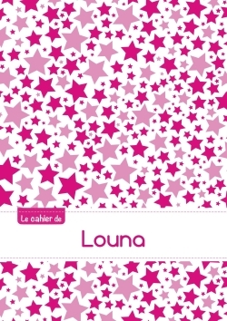 Picture of Le cahier de Louna - Petits carreaux, 96p, A5 - Constellation Rose