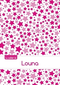 Picture of Le cahier de Louna - Petits carreaux, 96p, A5 - Constellation Rose