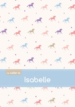 Image de Le cahier d'Isabelle - Petits carreaux, 96p, A5 - Chevaux