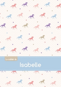 Image de Le cahier d'Isabelle - Petits carreaux, 96p, A5 - Chevaux