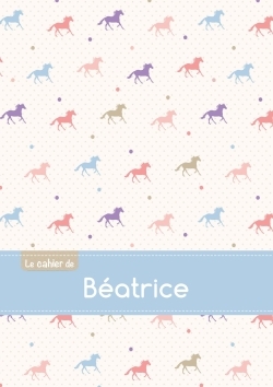Picture of Le cahier de Béatrice - Séyès, 96p, A5 - Chevaux