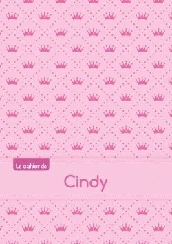 Picture of Le cahier de Cindy - Petits carreaux, 96p, A5 - Princesse