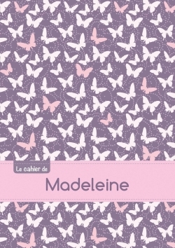 Picture of CAHIER MADELEINE PTSCX,96P,A5 PAPILLONSMAUVE