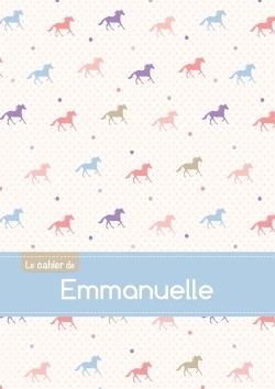 Picture of Le cahier d'Emmanuelle - Séyès, 96p, A5 - Chevaux