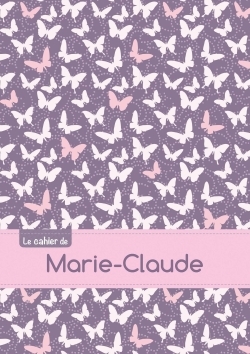 Picture of CAHIER MARIE CLAUDE SEYES,96P,A5 PAPILLONSMAUVE