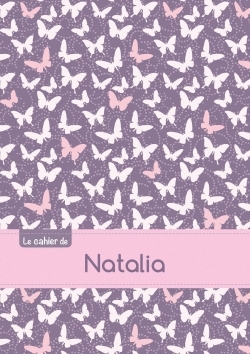 Picture of CAHIER NATALIA PTSCX,96P,A5 PAPILLONSMAUVE