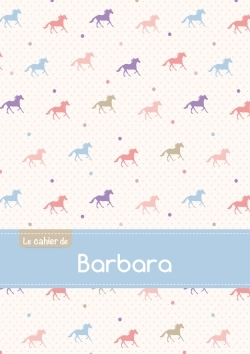 Picture of Le cahier de Barbara - Blanc, 96p, A5 - Chevaux