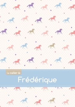 Picture of Le cahier de Frédérique - Blanc, 96p, A5 - Chevaux