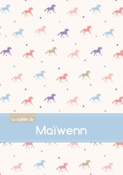 Picture of CAHIER MAIWENN BLANC,96P,A5 CHEVAUX