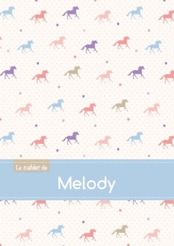 Image de CAHIER MELODY PTSCX,96P,A5 CHEVAUX
