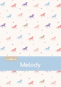 Image de CAHIER MELODY PTSCX,96P,A5 CHEVAUX