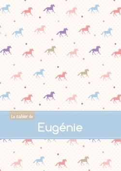 Image de Le cahier d'Eugénie - Petits carreaux, 96p, A5 - Chevaux
