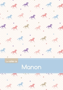 Picture of CAHIER MANON BLANC,96P,A5 CHEVAUX