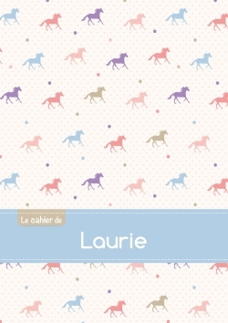 Image de Le cahier de Laurie - Petits carreaux, 96p, A5 - Chevaux