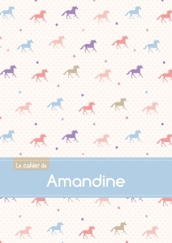 Image de Le cahier d'Amandine - Blanc, 96p, A5 - Chevaux