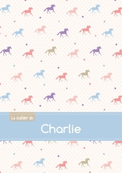 Picture of Le cahier de Charlie - Petits carreaux, 96p, A5 - Chevaux
