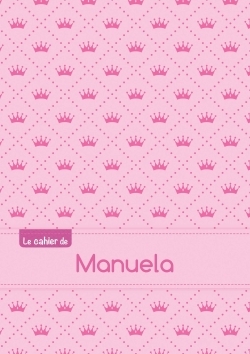 Image de CAHIER MANUELA BLANC,96P,A5 PRINCESSE
