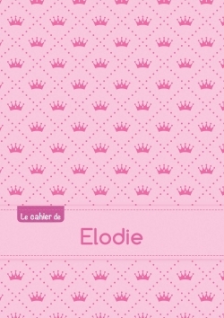 Picture of Le cahier d'Elodie - Petits carreaux, 96p, A5 - Princesse