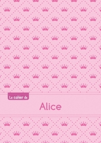 Picture of Le cahier d'Alice - Petits carreaux, 96p, A5 - Princesse