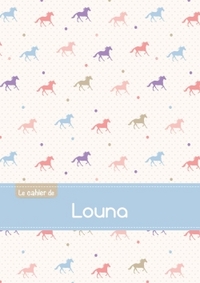 Image de Le cahier de Louna - Petits carreaux, 96p, A5 - Chevaux