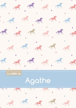 Image de Le cahier d'Agathe - Petits carreaux, 96p, A5 - Chevaux