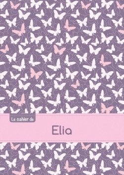 Picture of Le cahier d'Elia - Blanc, 96p, A5 - Papillons Mauve