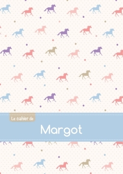 Picture of CAHIER MARGOT BLANC,96P,A5 CHEVAUX