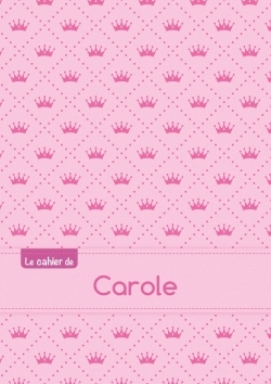 Picture of Le cahier de Carole - Petits carreaux, 96p, A5 - Princesse