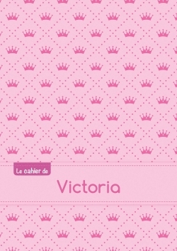 Picture of CAHIER VICTORIA BLANC,96P,A5 PRINCESSE