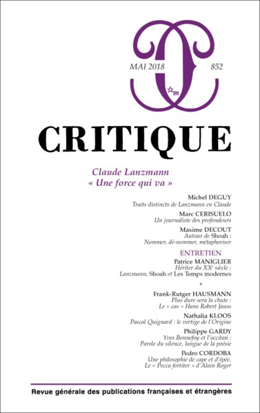 Picture of Critique 852