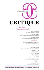 Picture of Critique 894 : Ars longa...toute une histoire !