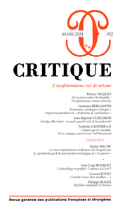 Image de Critique 922 : L'écoféminisme est de retour