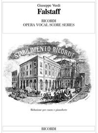 Picture of GIUSEPPE VERDI : FALSTAFF -  VOCAL AND PIANO REDUCTION