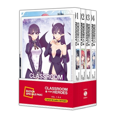 Image de Classroom for Heroes - pack spécial vol. 01 à 04 + carnet de notes offert