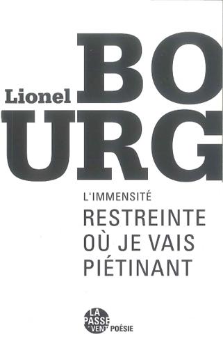 Picture of L'IMMENSITÉ RESTREINTE OÙ JE VAIS PIÉTINANT