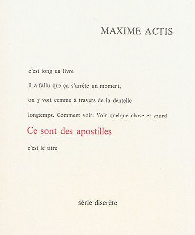 Picture of Ce sont des apostilles