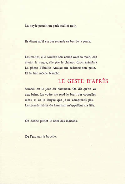 Picture of Le Geste d'après
