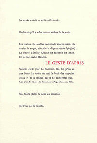 Picture of Le Geste d'après
