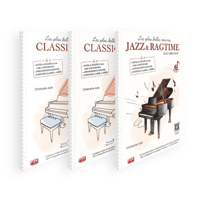 Image de LA COLLECTION BIG NOTES - LES PLUS BELLES OEUVRES CLASSIQUES + JAZZ & RAGTIME POUR DÉBUTANTS