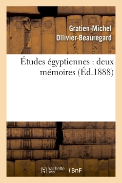 Picture of Études égyptiennes : deux mémoires