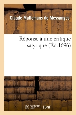 Image de Réponse à une critique satyrique