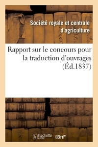 Picture of Rapport sur le concours pour la traduction d'ouvrages o