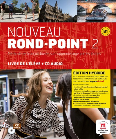 Image de Nouveau Rond-point 2 - Livre de l'élève - Éd. hybride